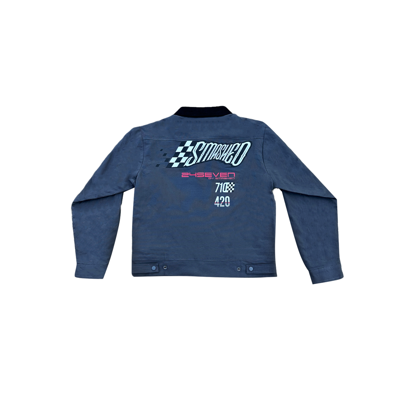 247BYSMASHED Racing Graphic Zip-Up Jacket