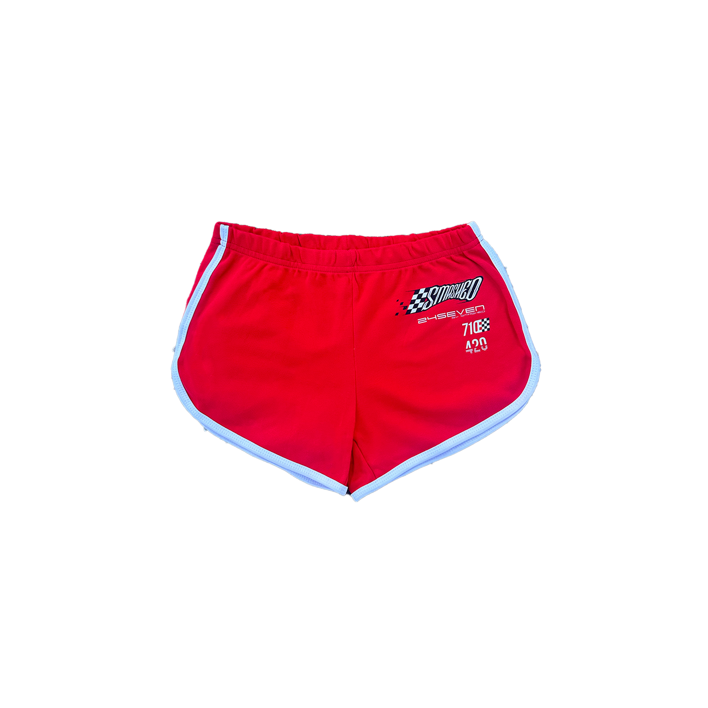 247BYSMASHED Racing Graphic Booty Short